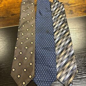 Mens Ties, Lot‎ of 3, Fumagalli's, Van-Heusen, Bill Blass, Silk, READ